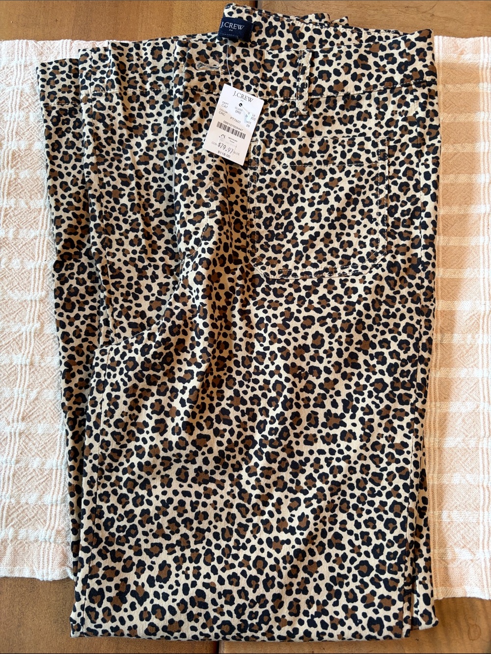 J Crew Lizzie high rise patch pocket wide leg pant size 29 new
